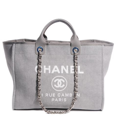 chanel canvas shopper bag|authentic Chanel shopping bag.